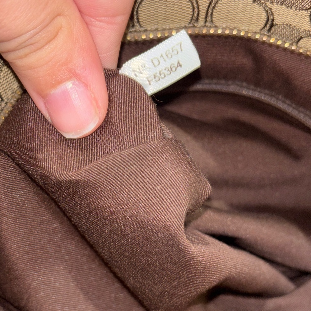 Coach Signature Canvas Zip Top Tote Bag F55364 - Picture 8 of 9